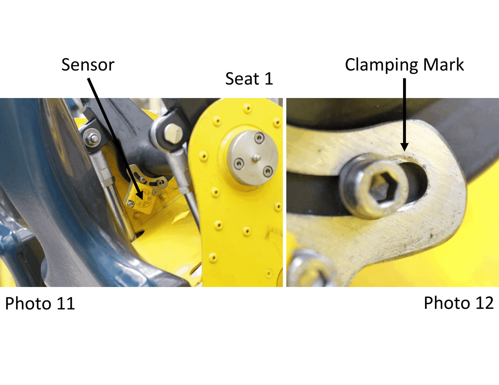 Picture of the sensor that was manually adjusted